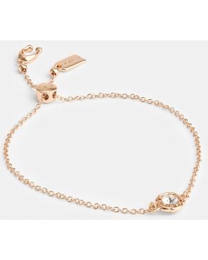 COACH Halo Tea Rose Slider Bracelet - Metallic