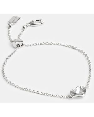 COACH Halo Heart Slider Bracelet - Blue