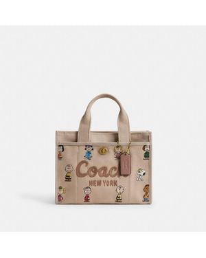 COACH X Peanuts Cargo Tote Bag 26 - Natural