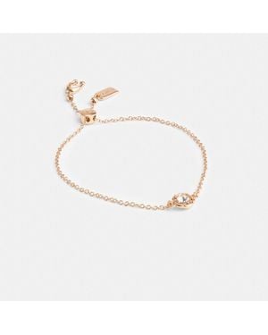 COACH Halo Tea Rose Slider Bracelet - Metallic
