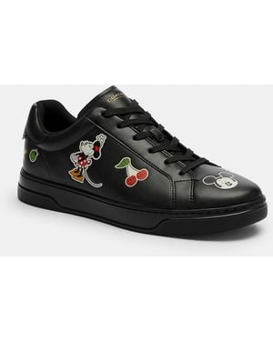COACH Disney X High Line Sneaker With Sticker Print - Black