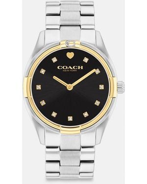 COACH Brooks Watch, 34 Mm - Metallic
