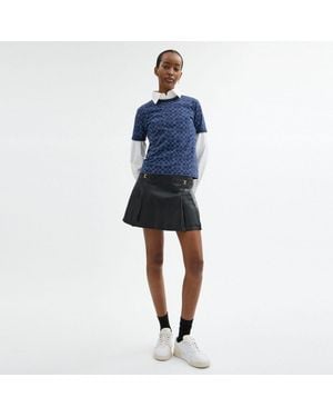 COACH New York Ribbed T-Shirt in Black | Lyst
