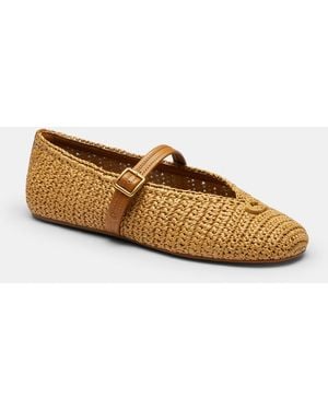 COACH Sculpted C Soft Mary Jane - Brown