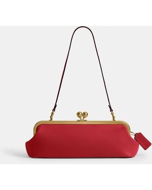 COACH Kisslock Frame Bag 30 - Red