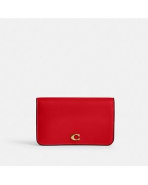 COACH Essential Slim Card Case - Red