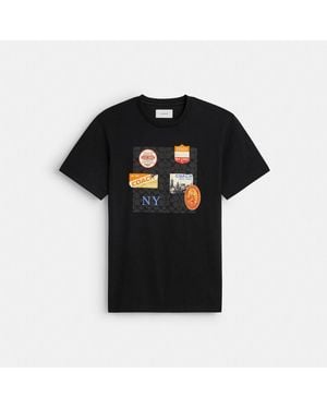 COACH Patch Signature T-Shirt - Black