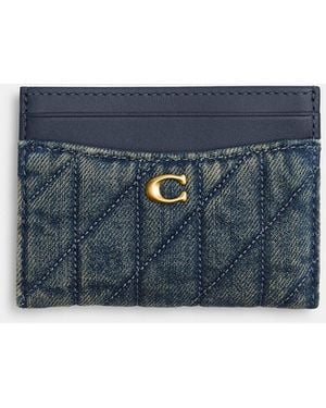 CH Étui À Cartes Essential En Denim De Coton Régénératif Avec Matelassage - Blue