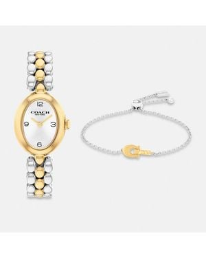 COACH Sammy Watch Gift Set, 22.5mm X 28mm - Metallic