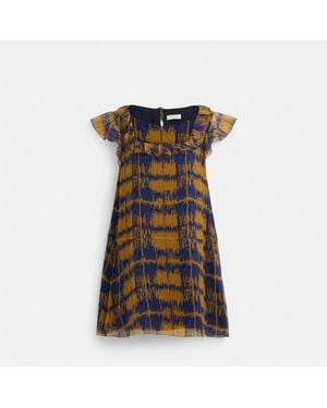 COACH Restored Plaid Mini Dress - Multicolor