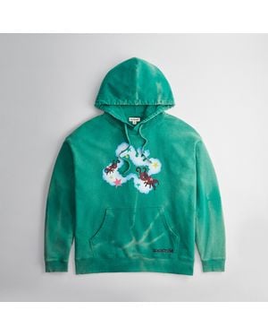 Coachtopia Hoodie With Floating Butterfly Print - Green