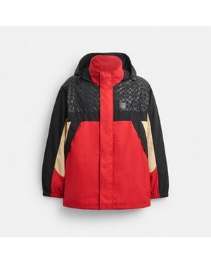 COACH Convertible Windbreaker - Red