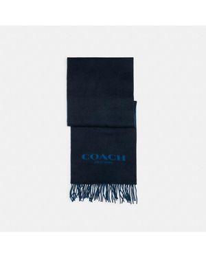 COACH Signature Scarf - Blue
