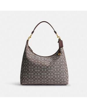 COACH Juliet Shoulder Bag 38 In Signature Jacquard - Gray