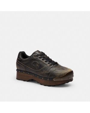COACH Brain Dead Soho Wooden Clog - Black