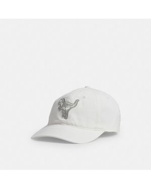 COACH Rexy Patch Baseball Hat - White