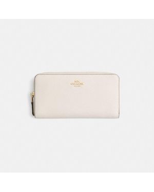 COACH Restored Accordion Zip Wallet - Natural