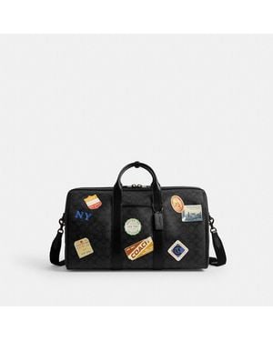 COACH Gotham Duffle Bag 45 With Patches - Black
