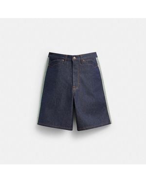 COACH Brain Dead Denim Shorts - Blue