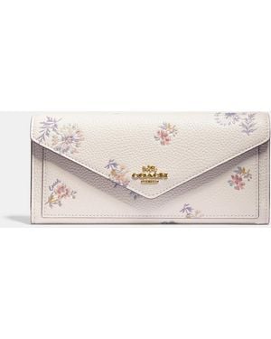 COACH Soft Wallet With Meadow Prairie Print - Multicolor