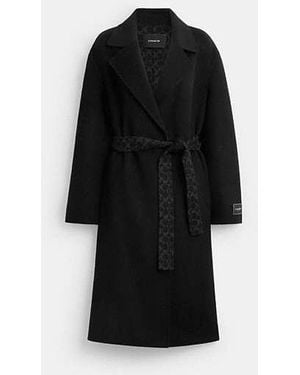 Women's COACH Long coats and winter coats | Lyst