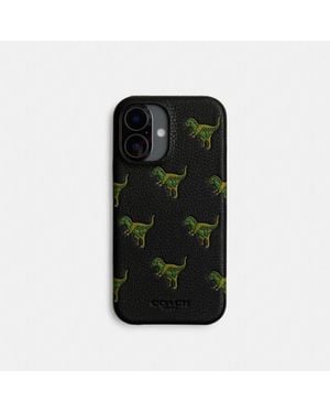 COACH☆Rexy 付き Iphone 15 Pro ケース Amazon.com: Coach Genuine Debossed Pebbled Leather Slim Wrap