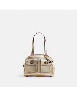 COACH Twin Turnlock Bag 20 - Natural