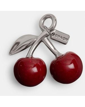 COACH Small Cherry Shoe Charm - Red