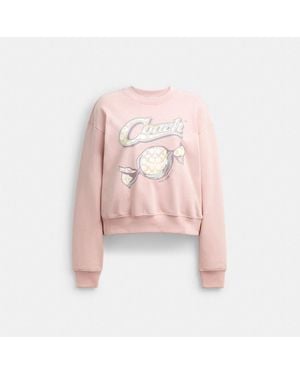 COACH Candy Crewneck Sweater - Pink