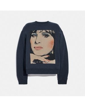 COACH X Richard Bernstein Sweatshirt With Barbra Streisand - Gray