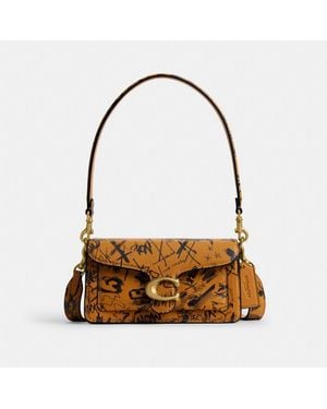 COACH Tabby Shoulder Bag 20 With Graffiti Print - Brown