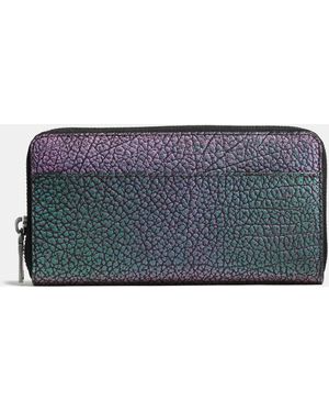 COACH Accordion Wallet In Hologram Leather - Multicolor