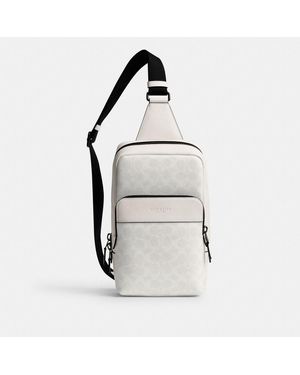 COACH Gotham Pack In Signature Canvas - White