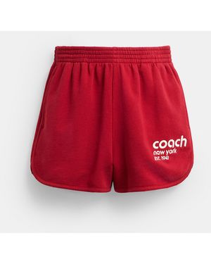 COACH Terry Sport Shorts - Red