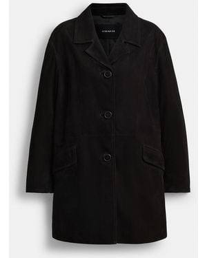 COACH Suede Jacket - Black