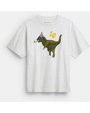 COACH Rexy 10Th Birthday Relaxed T-Shirt - White