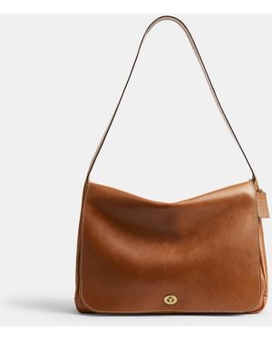 COACH Turnlock Messenger Bag - Brown