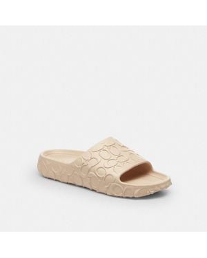 COACH Bay Slide In Signature - Natural
