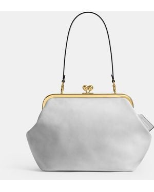 COACH Kisslock Frame Bag 27 - Grey