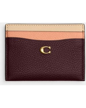 COACH Essential Card Case - Purple