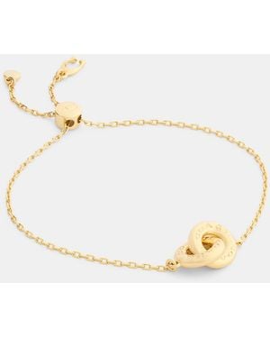 COACH Interlock Slider Bracelet - Metallic