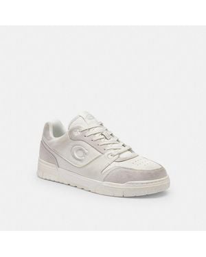 COACH Soho Sneaker In Distressed Leather - White