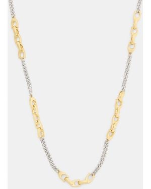 COACH Linked C Necklace - Metallic