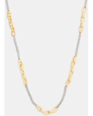 COACH Linked C Necklace - Metallic