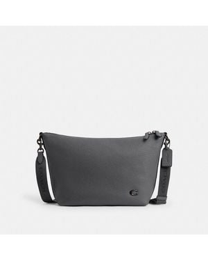 COACH Top Zip Messenger Bag - Grey