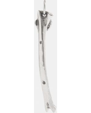 COACH Bone Single Earring - White