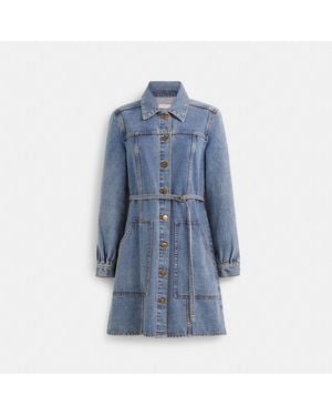 COACH Restored Denim Dress - Blue