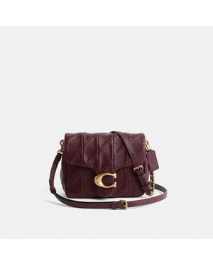 COACH Restored Times Square Tabby Shoulder Bag With Quilting - Purple