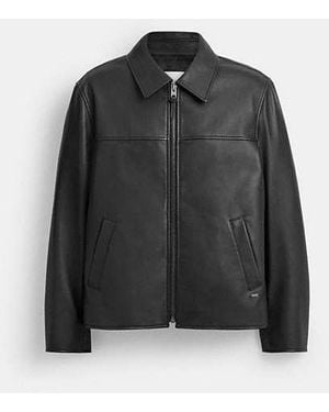 COACH Leather Jacket - Black