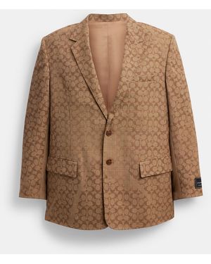 COACH Signature Blazer - Brown